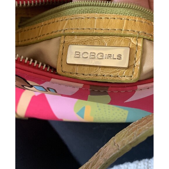 BCB Girls Small Purse/Hand Bag W/ Faces-Embroidered Hair-Inside Zip Pocket - Picture 6 of 8